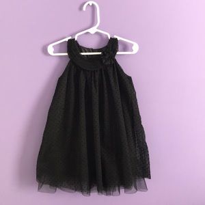 Formal Black Polka Dot Dress